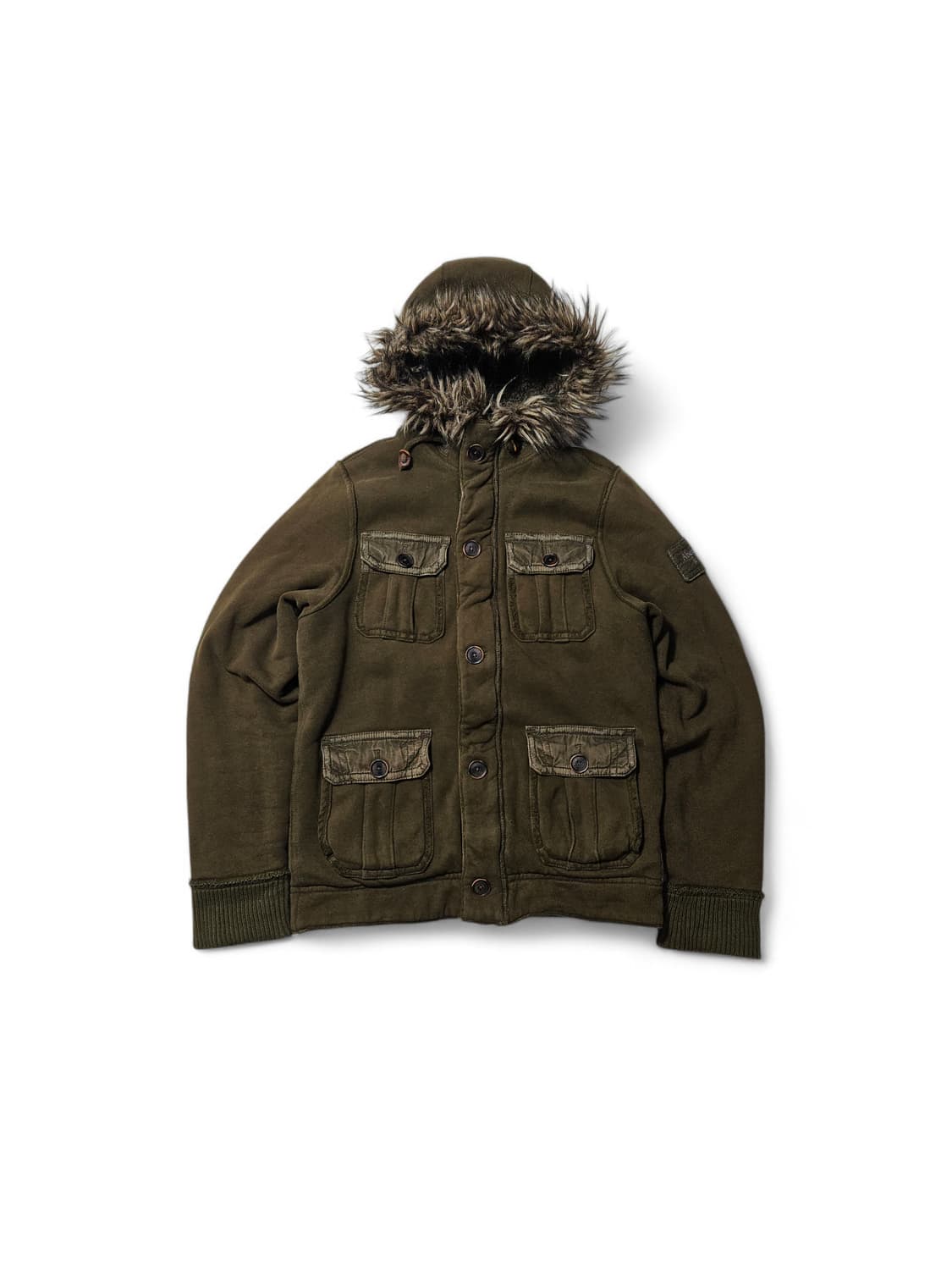 아베크롬비 대장급 울프죠 퍼 자켓 M 대대장 상품이미지2