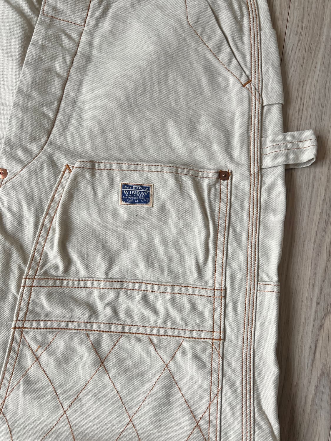 (새상품) 캐피탈 씬 캔버스 럼버 팬츠 키나리 상품이미지4