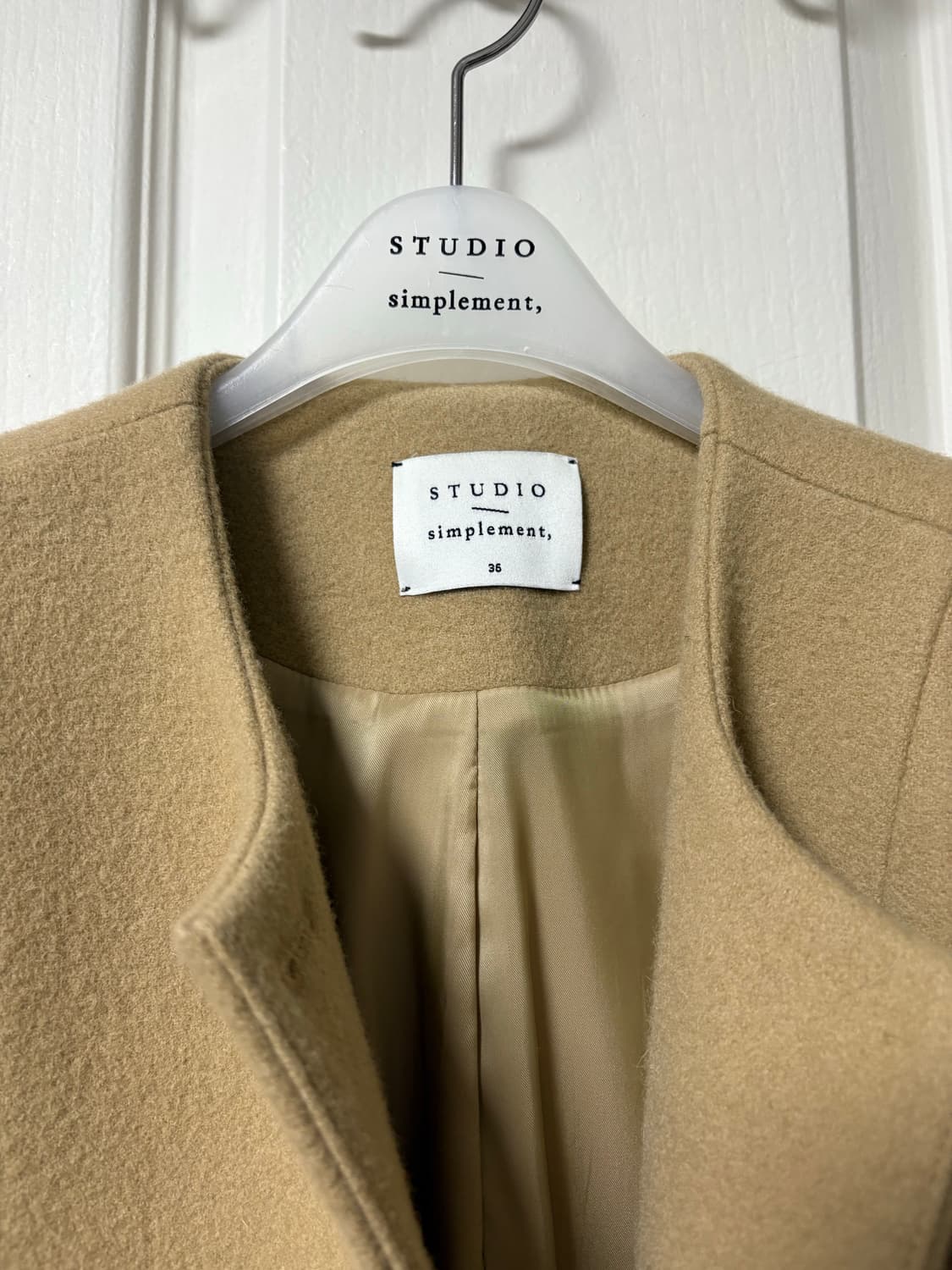 스튜디오 심플멍 - Manon Cropped Jacket Beige (정 상품이미지6