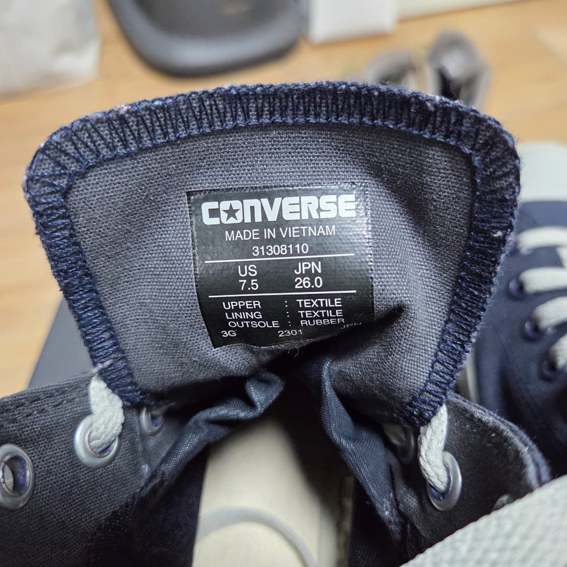 260 컨버스 X 나나미카 올스타 하이 고어텍스 다크네이비 / 방수 상품이미지7