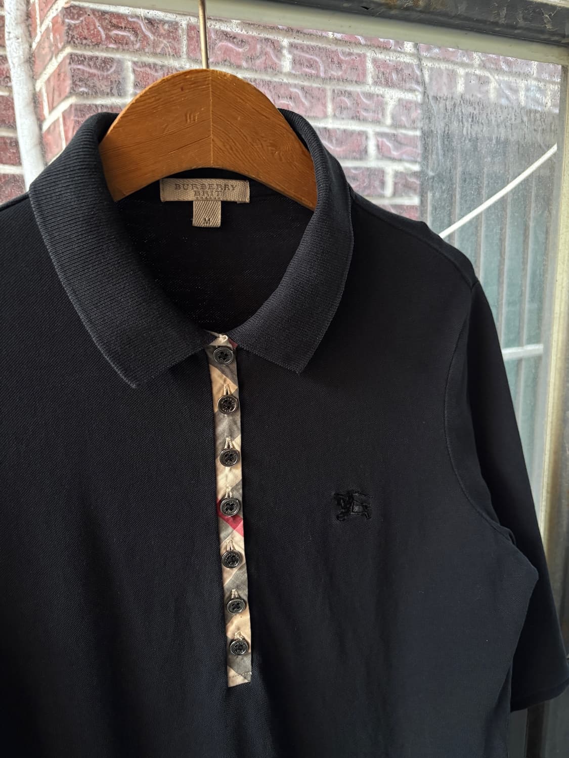 버버리 블랙 노바체크 카라 PK 티셔츠 BURBERRY BRIT 상품이미지3