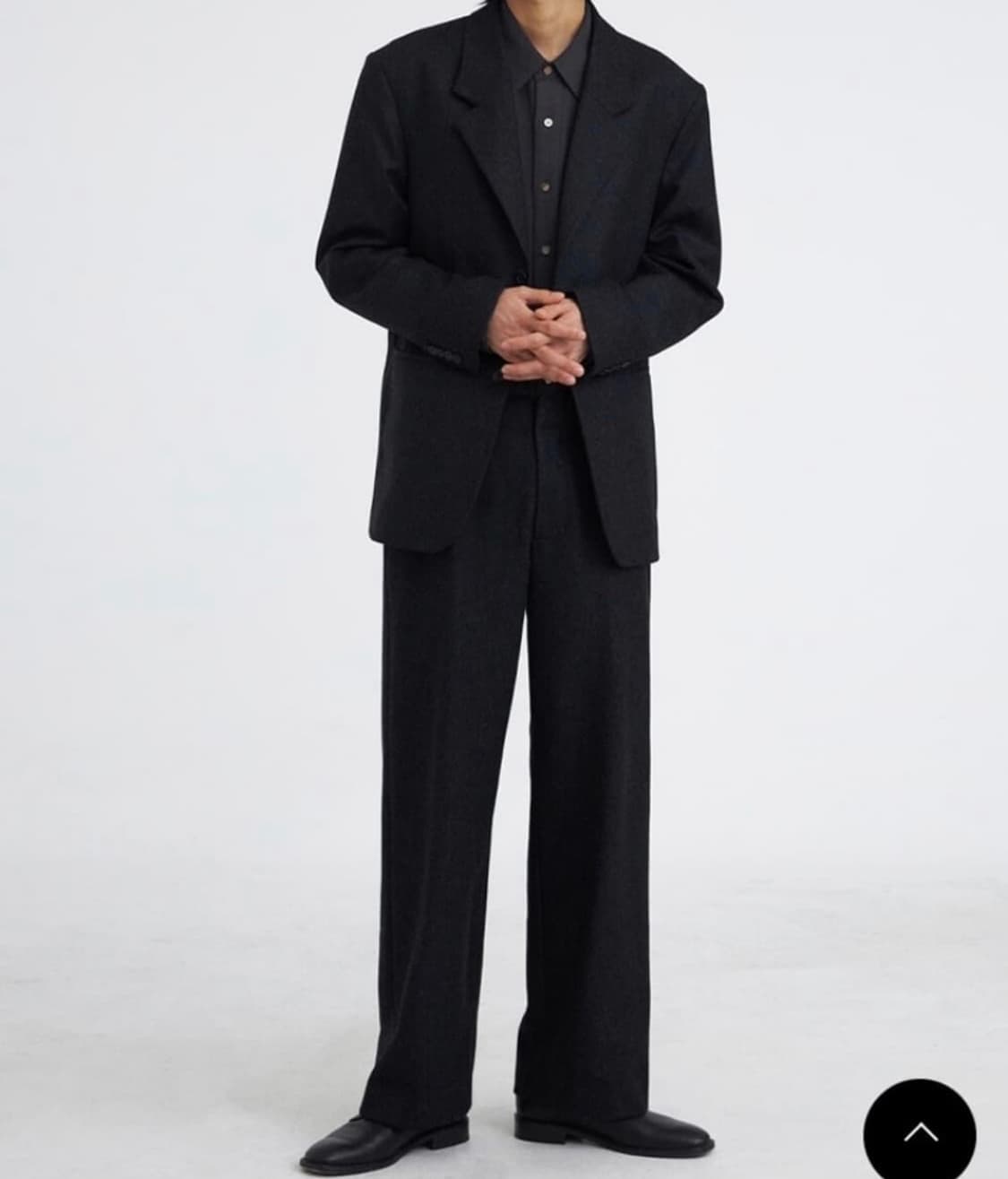 유스 노치드 칼라 자켓 차콜그레이 M 상품이미지2