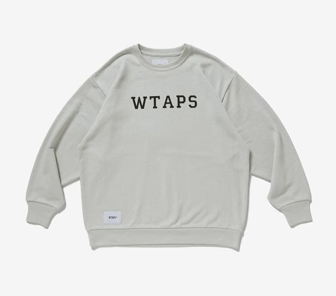 [L] 더블탭스 COPO 아카데미 맨투맨 라이트 그레이 22SS 상품이미지1