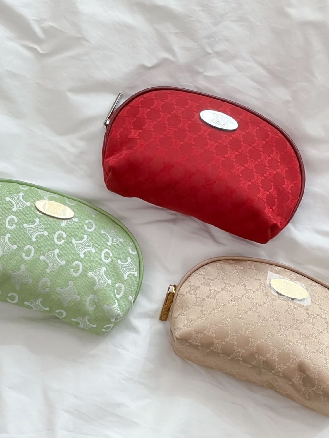 [새상품] celine / 셀린느 파우치 옐로우그린 상품이미지2