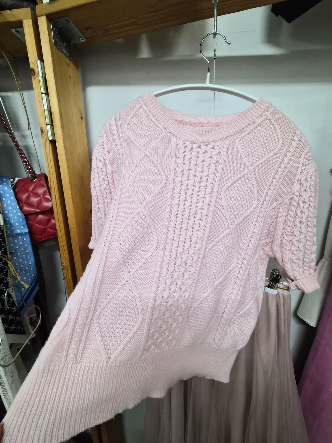 케이플 코튼 니트. better 핑크데님 상품이미지3