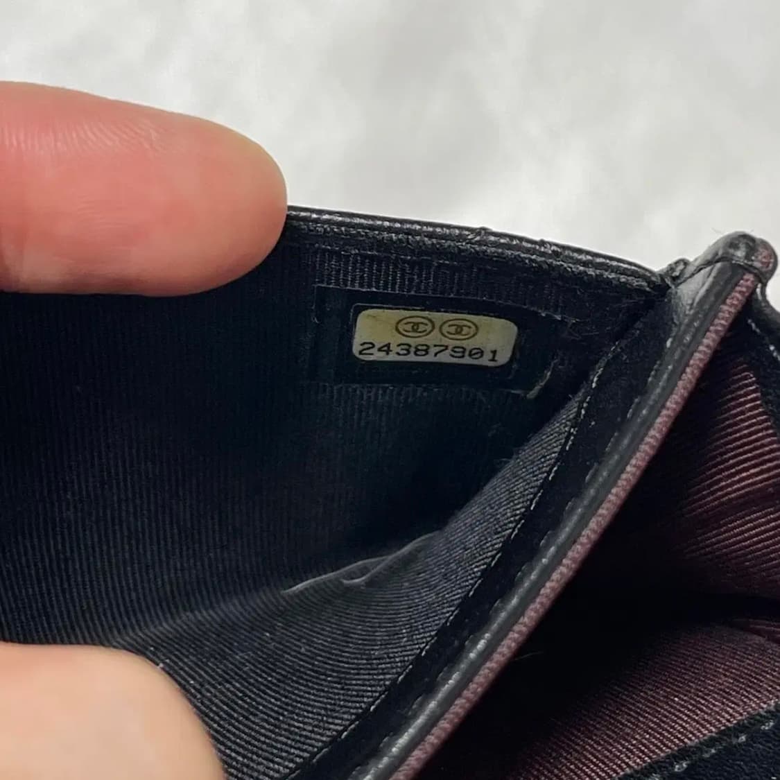 샤넬 램스킨 은장 카드지갑 (운포) 상품이미지5