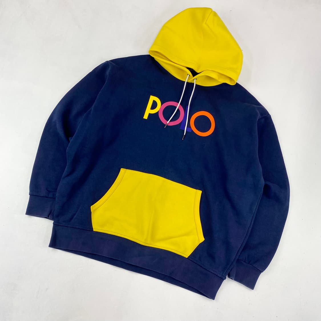 폴로 컬러 블록 멀티 후드 티 (108) 상품이미지1