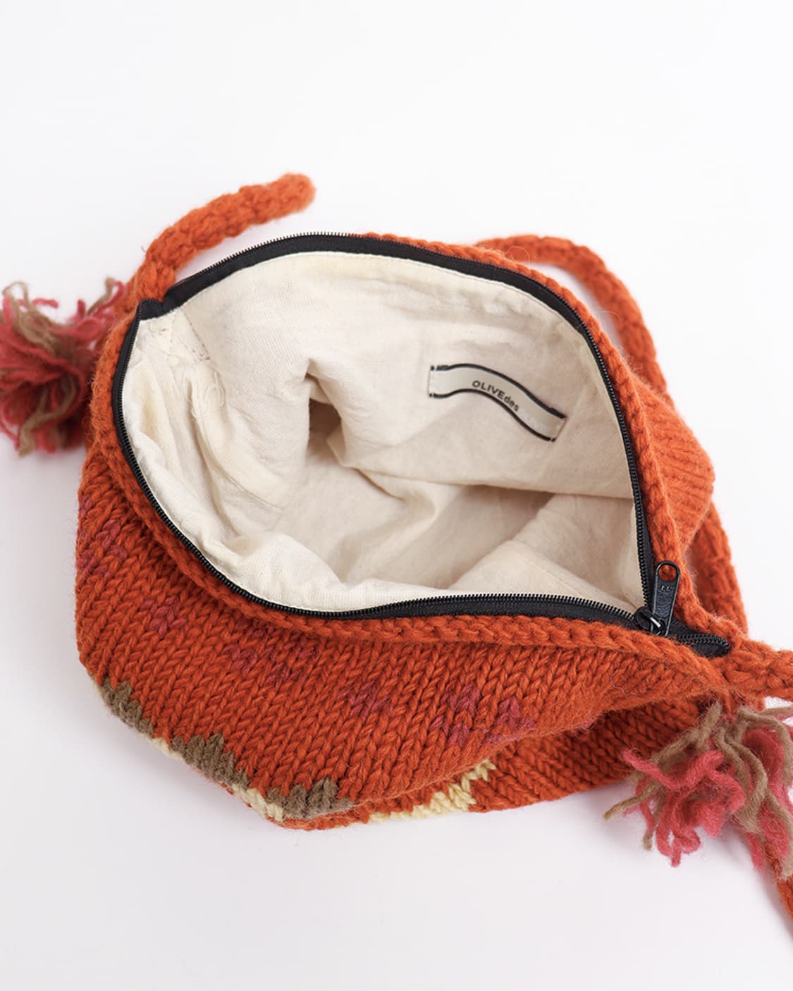 [OLIVE des OLIVE] 인디언 패턴 니트 숄더백 상품이미지6