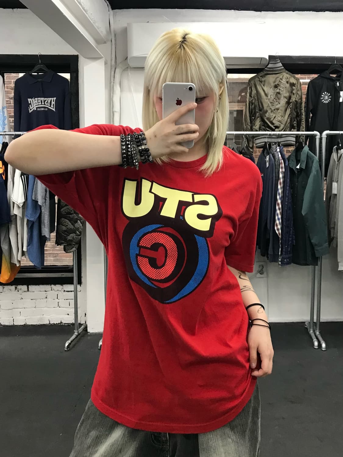 00s 스투시 올드스쿨 티셔츠 상품이미지4