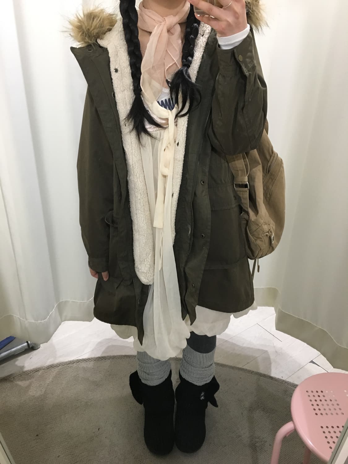 내피 탈부착 모리걸 야상 상품이미지6