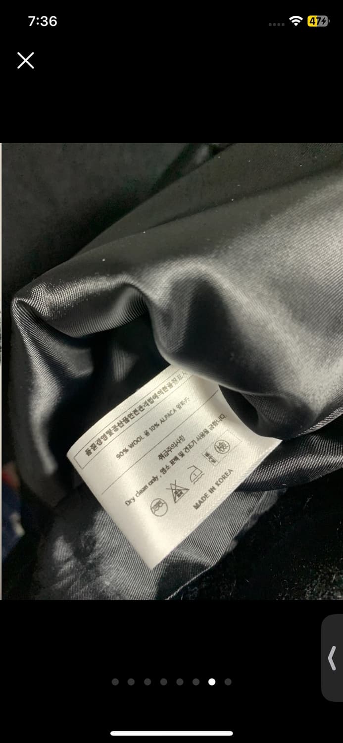 더버터크림 클래식 울 하프 코트 블랙 (정가 329,000원) 상품이미지7