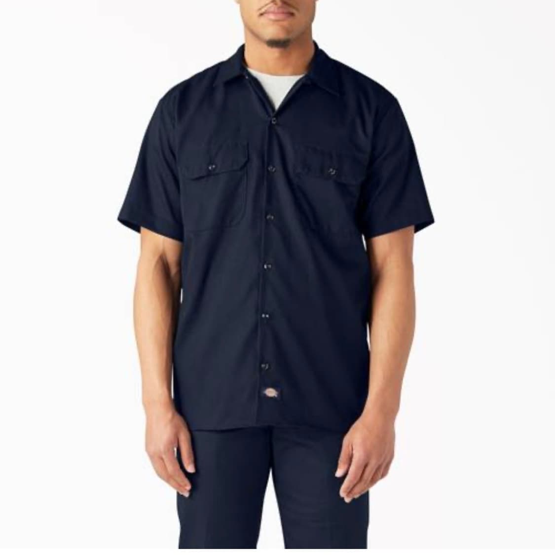 [XL] Dickies 디키즈 네이비 반팔 워크셔츠 상품이미지3