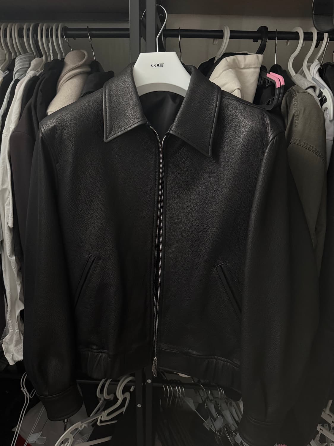 26ss 쿠어 고트 스킨 블루종 m 새상품 상품이미지2