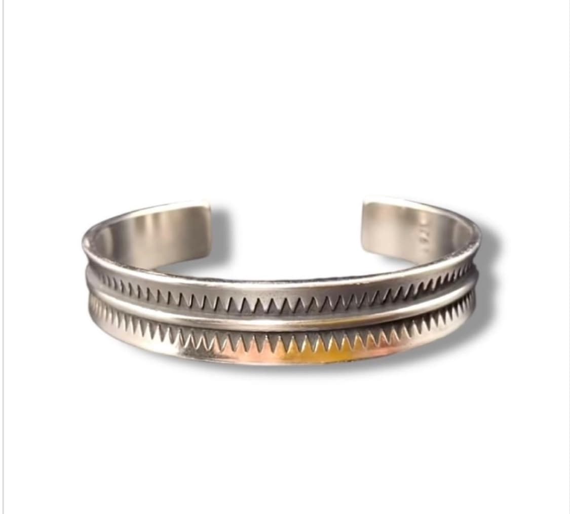 <새상품> UNDERCOVER 언더커버 GIZ패턴 실버 뱅글(팔찌) 상품이미지1