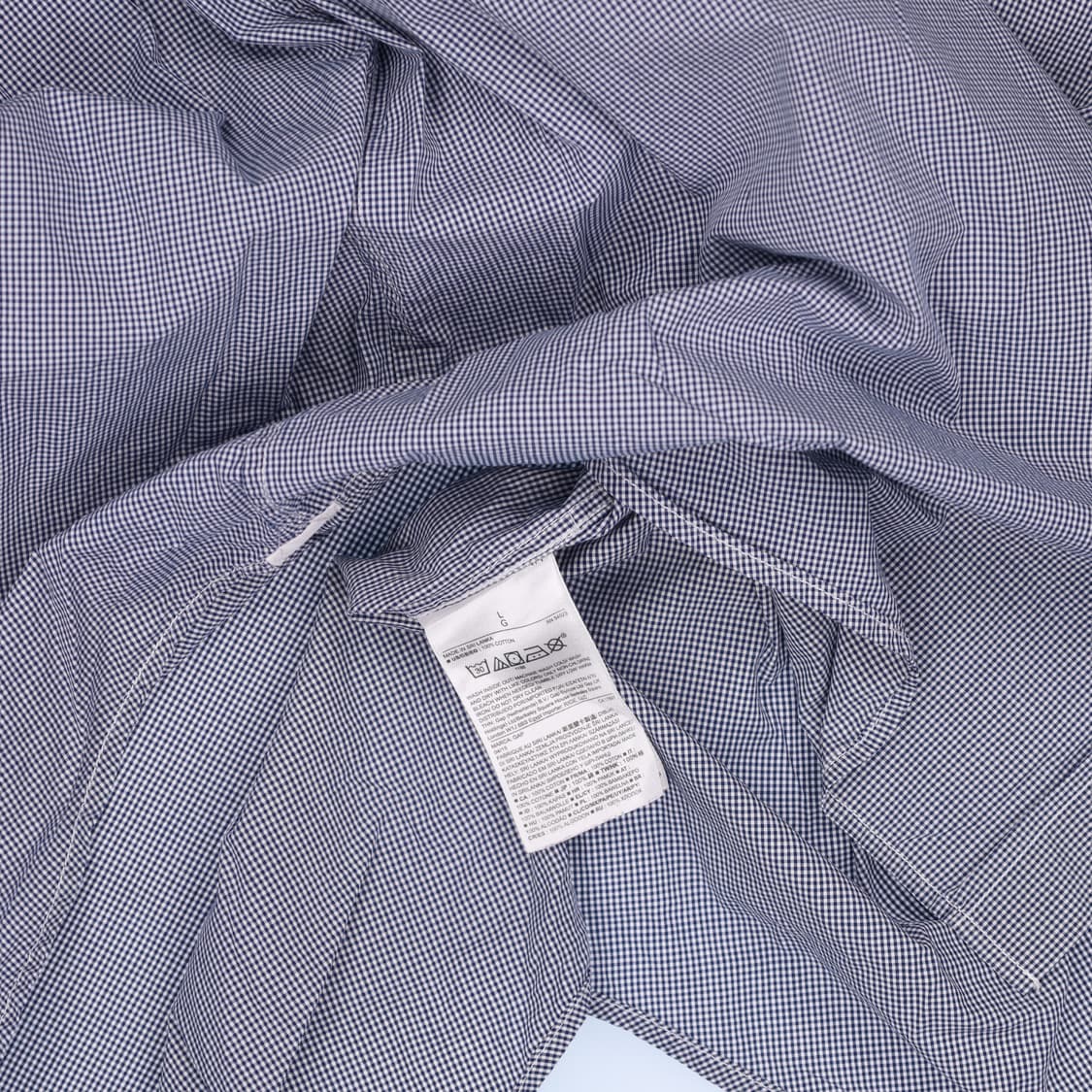 L 갭 체크 긴팔 셔츠 0306H1 상품이미지4