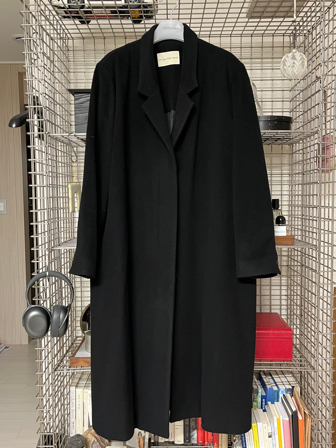 LFM 캐시미어 더블 롱 코트 블랙 상품이미지3