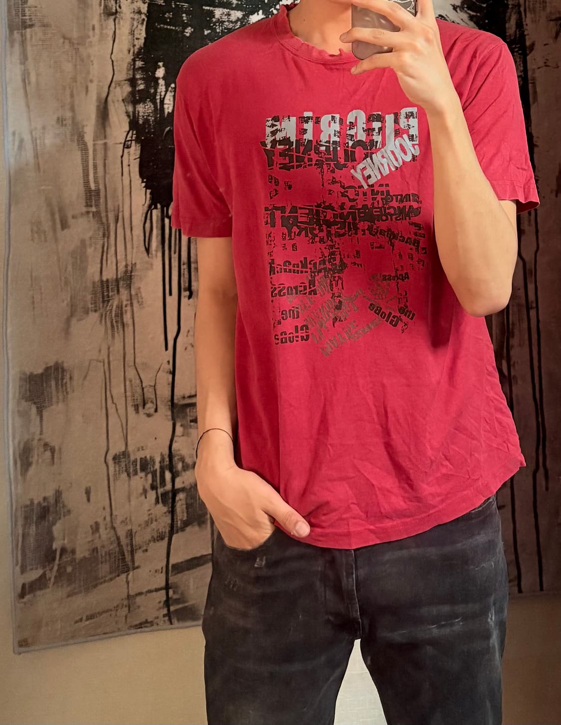 90’s Hill Crop vintage half t-shirt 상품이미지4