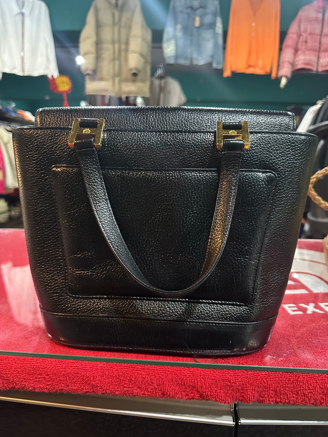 mcm 가죽토드백 블랙 상품이미지3