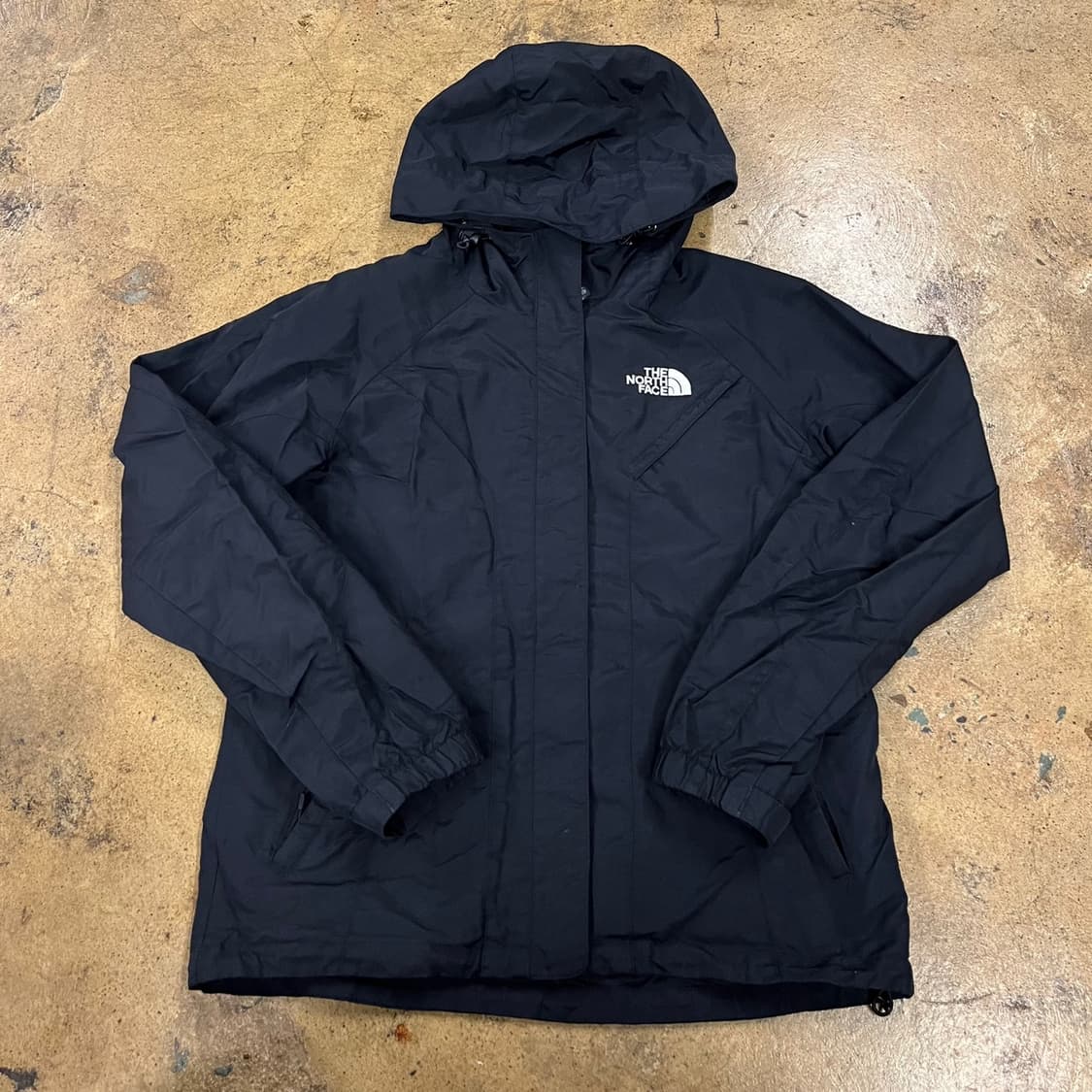 [정품/M] 노스페이스 블랙 후드 바람막이 자켓 b14 상품이미지2