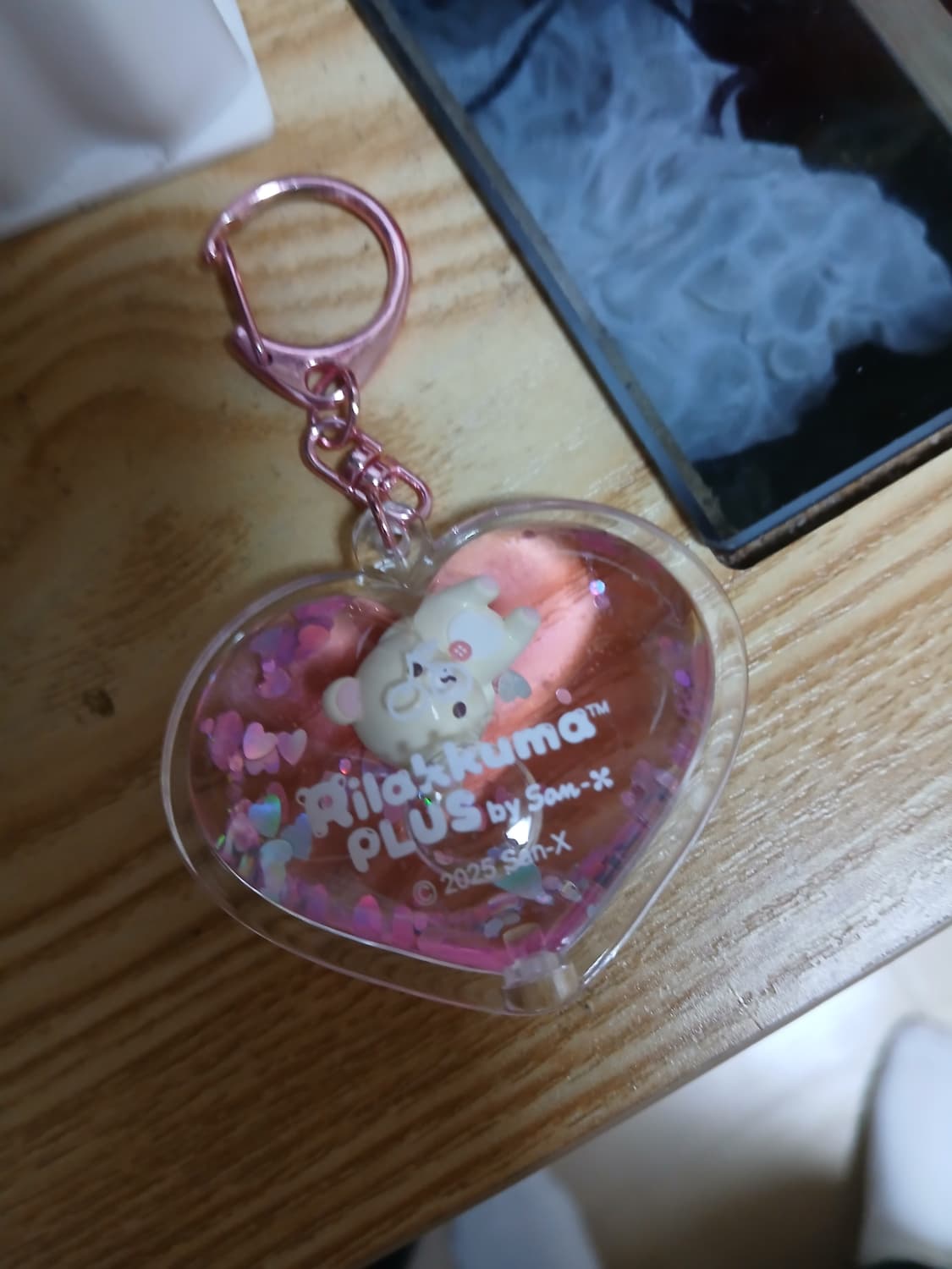 코리락쿠마 하트 워터볼 키링 상품이미지2