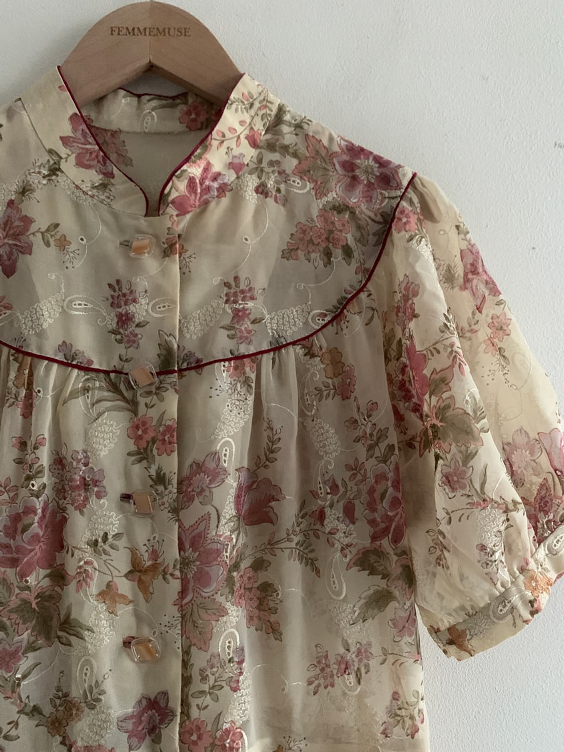 Flower China Neck Dress 상품이미지4