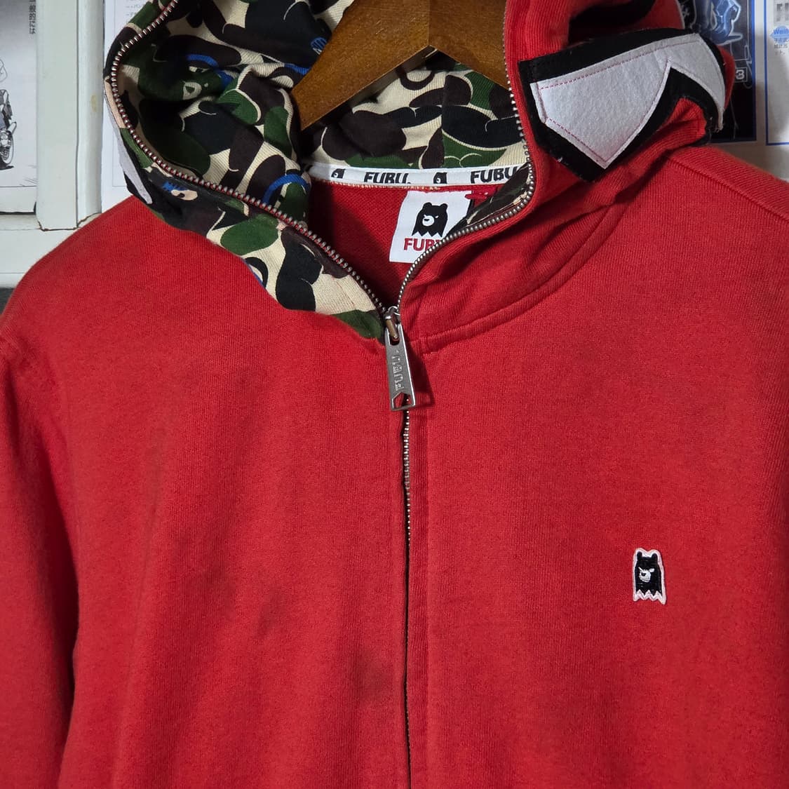 후부 카모 스트릿 패치 후드집업 상품이미지3