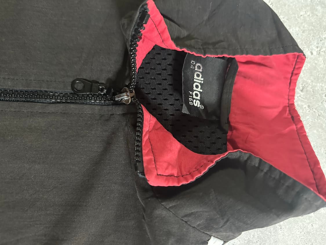 80s-90s 아디다스 어깨 워드마크 사이드 삼선 바람막이 상품이미지5