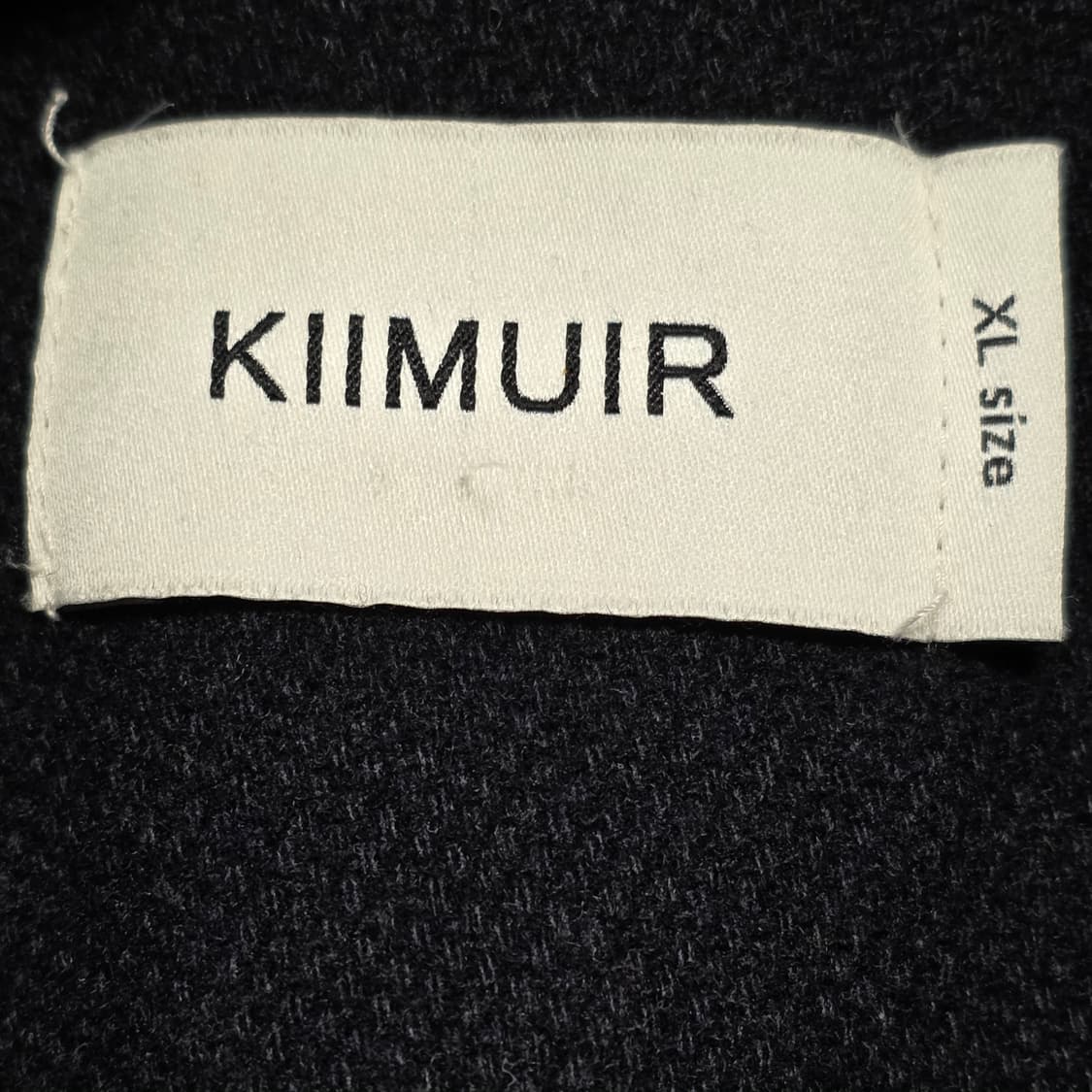 0800 KIIMUIR 블랙 블루종 자켓 파이핑 포인트XL 상품이미지8