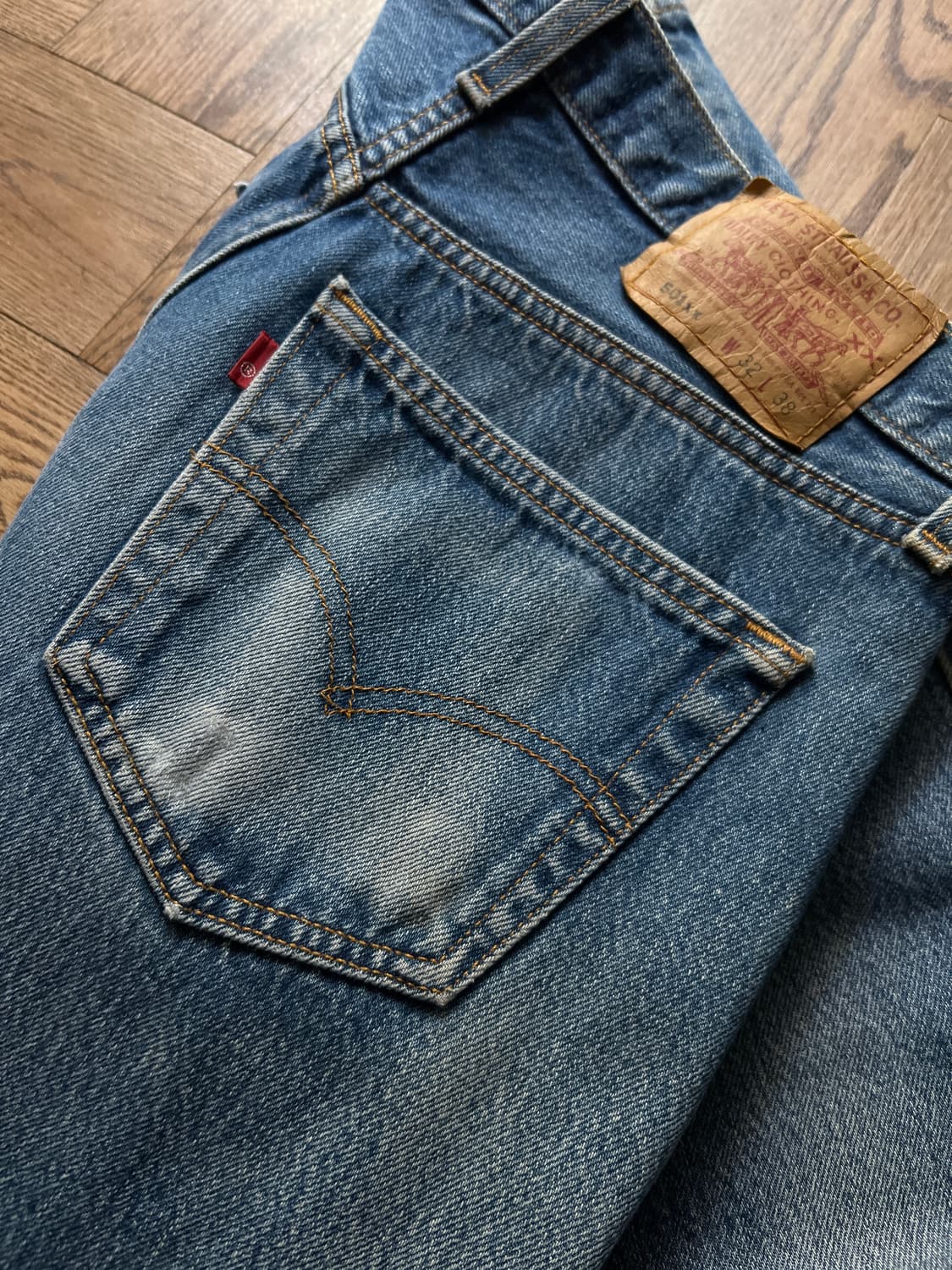 [32]90's 리바이스 501XX USA Made 데님 팬츠 S37 상품이미지6