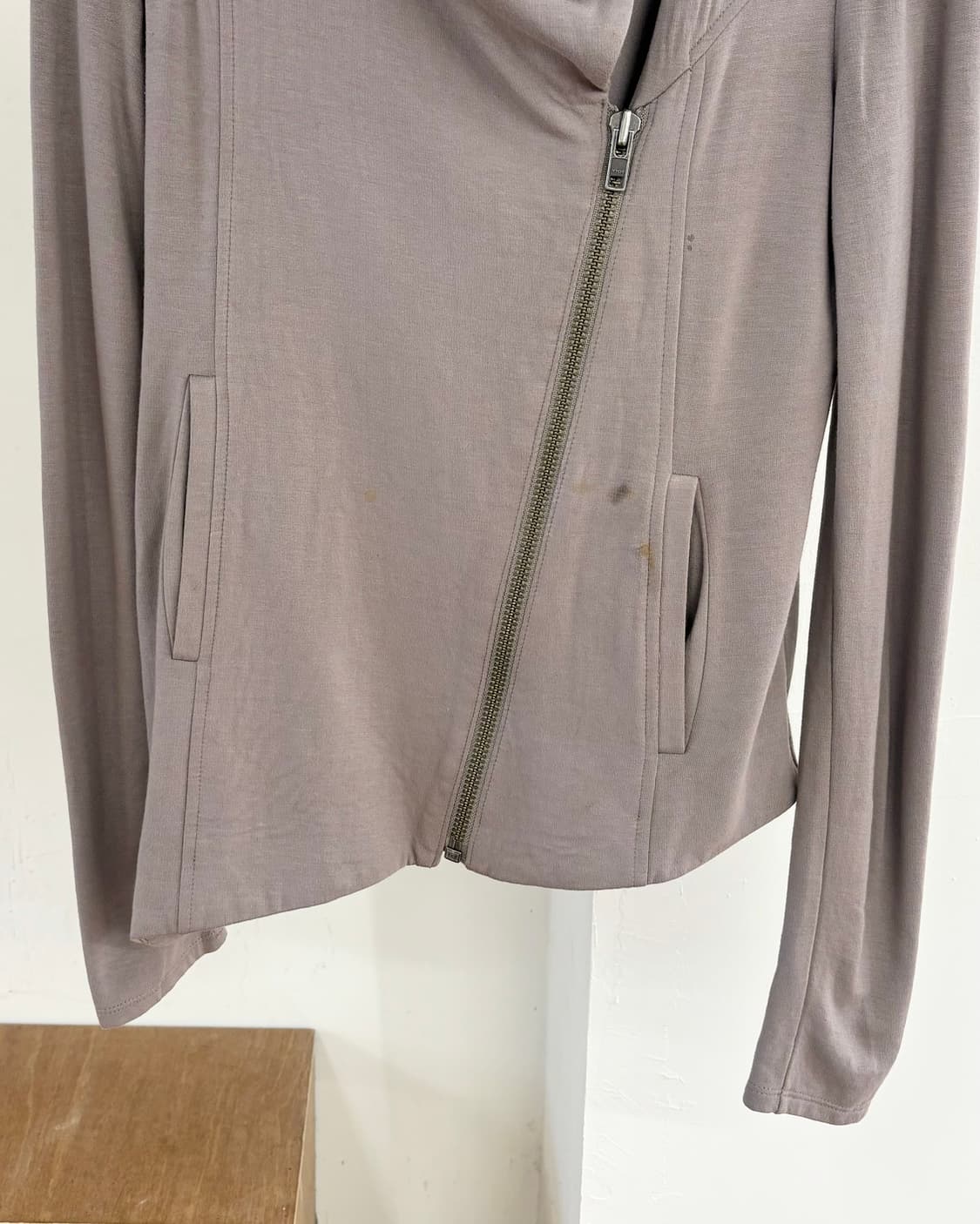 헬무트랭 그레이 빌러스 비대칭 니트 집업 상품이미지5