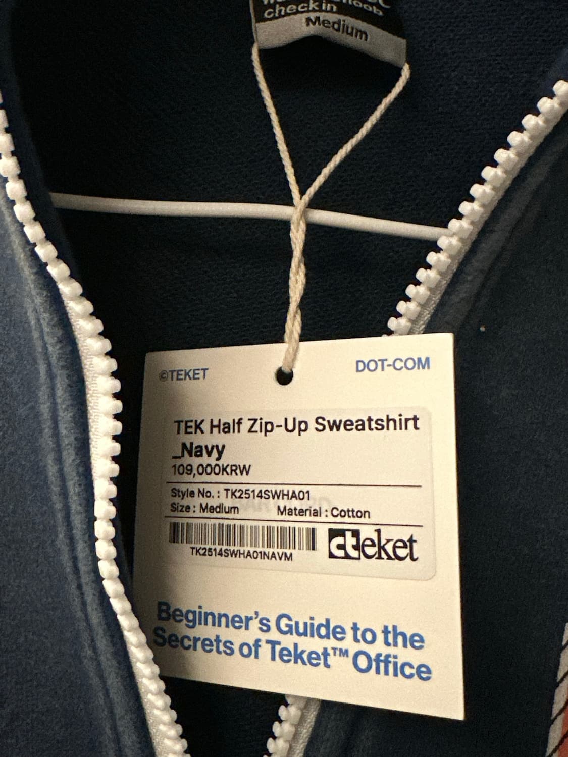 teket 테켓 아노락 맨투맨 새상품 상품이미지4