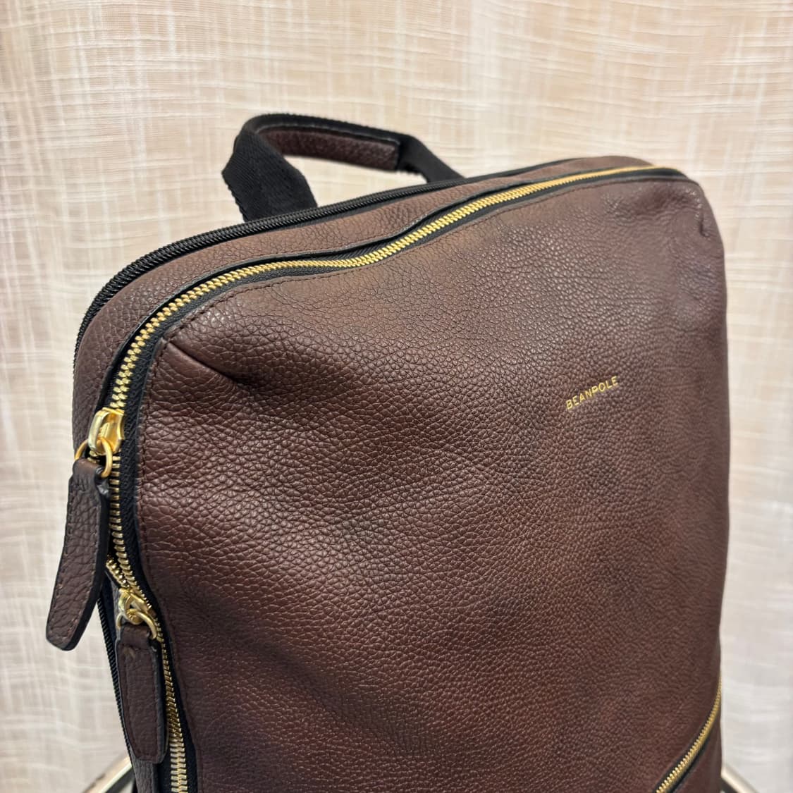 정품 빈폴 남성 소가죽 백팩     상품이미지3