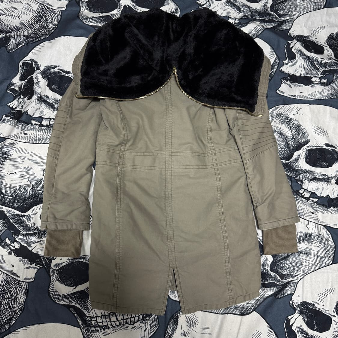 쟈딕앤볼테르 안감 퍼 밀리터리야상 XS사이즈  상품이미지2