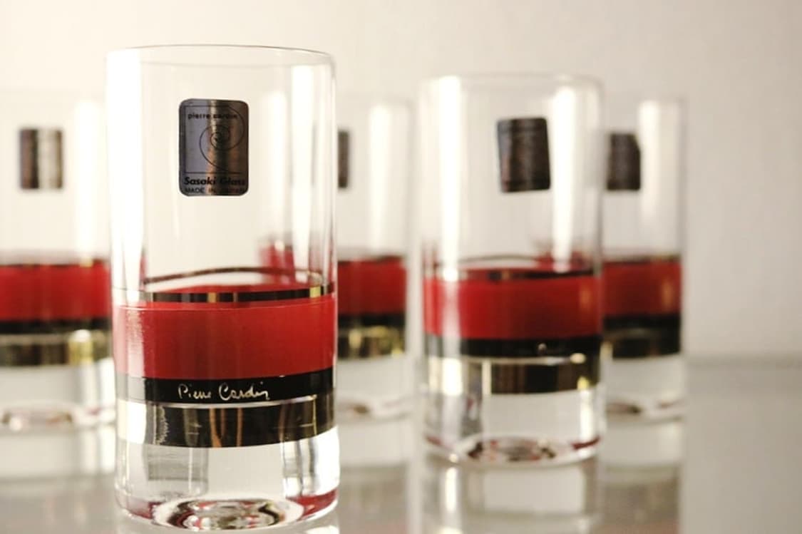 피에르가르뎅 x 사사키글라스 미사용 빈티지 미니 글라스 상품이미지3