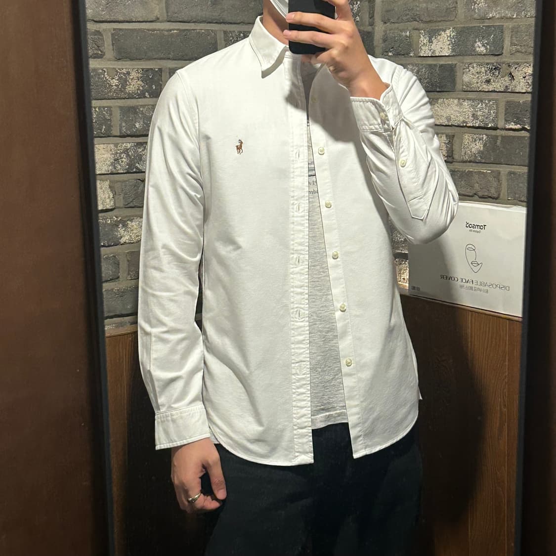 M) 폴로 랄프로렌 클래식 옥스포드 셔츠 큐알탭 신형 상품이미지9