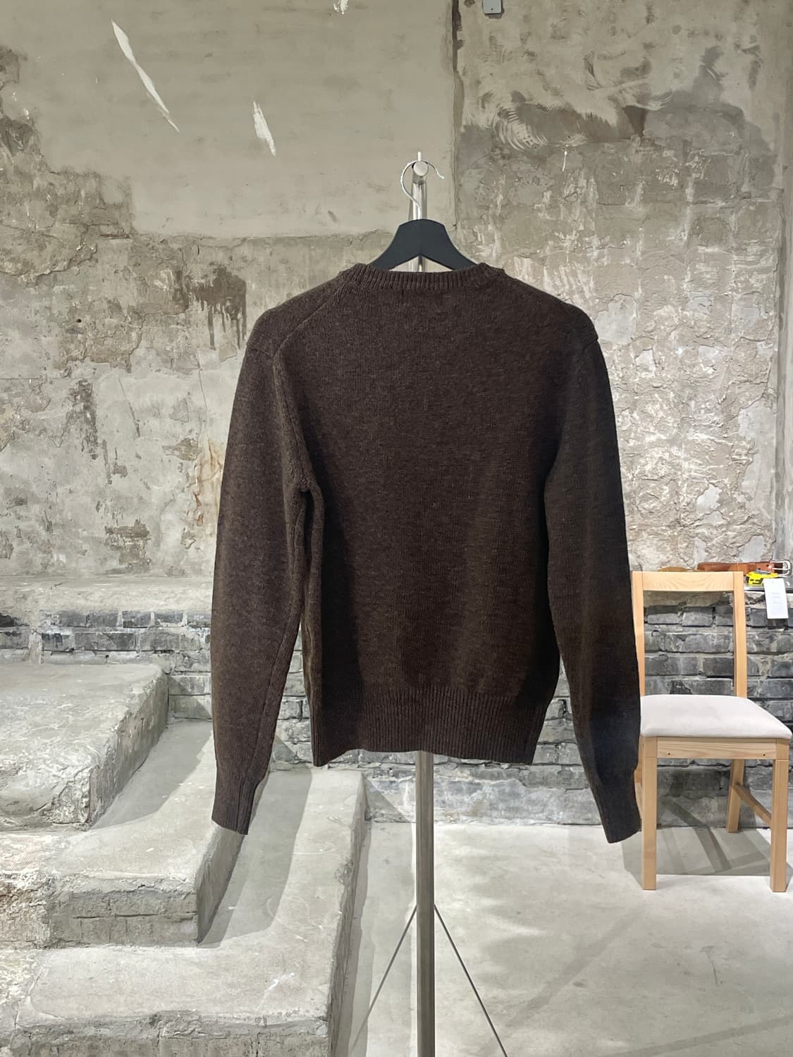 메종 키츠네 딥 브라운 폭스 헤드 풀오버 니트 상품이미지6