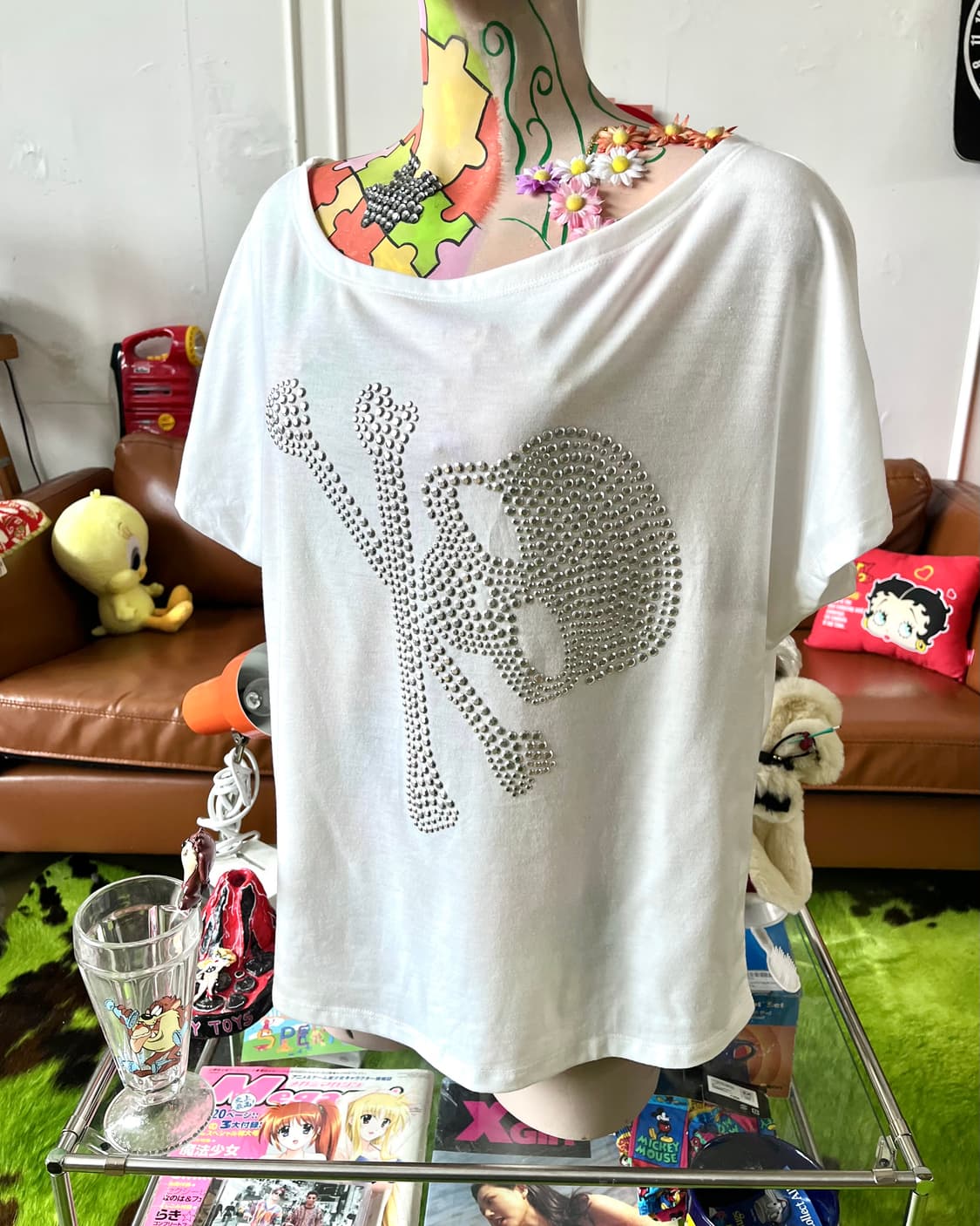 BRiiGHTs Skull Stud Trom Dolman Top 상품이미지2
