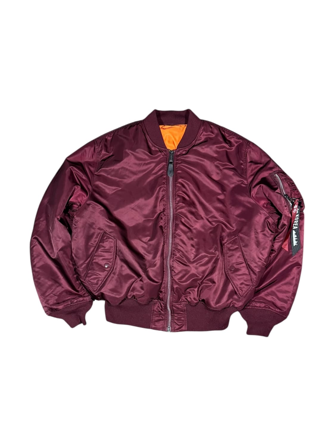 Alpha industries 알파인더스트리 마룬 버건디 항공점퍼 상품이미지1