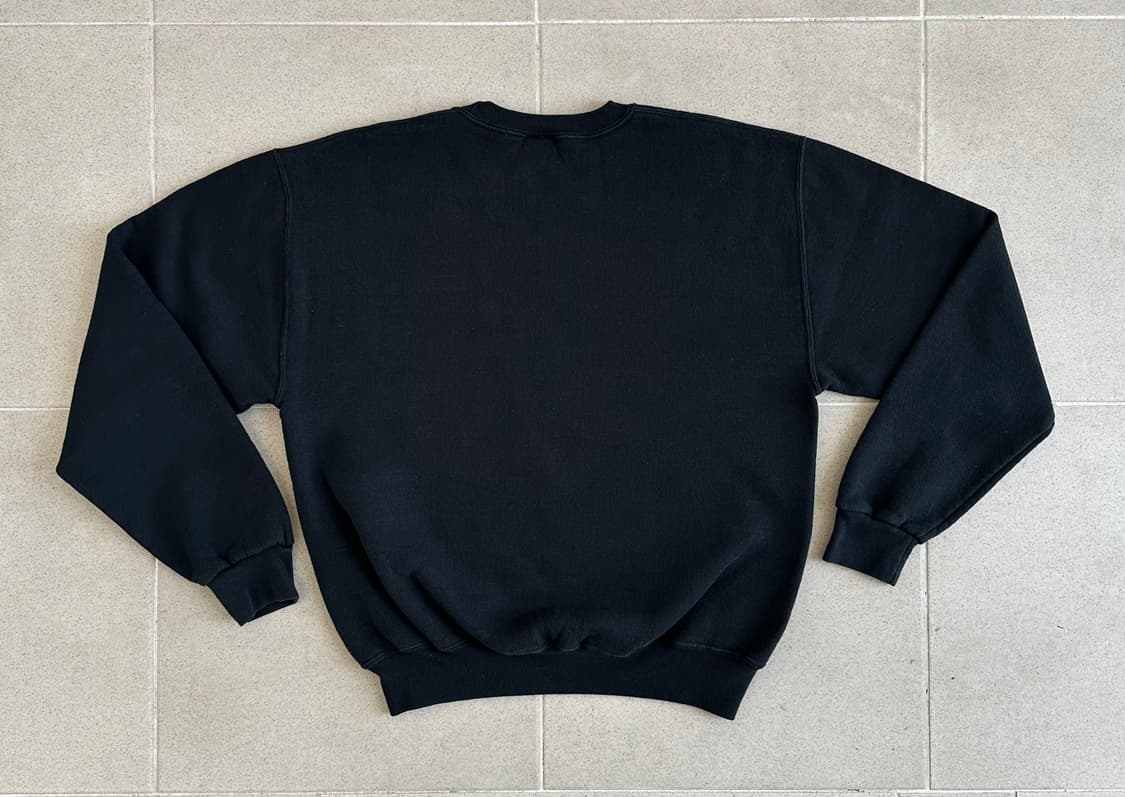 90s 빈티지 러셀 스웻셔츠 블랙 M 상품이미지2