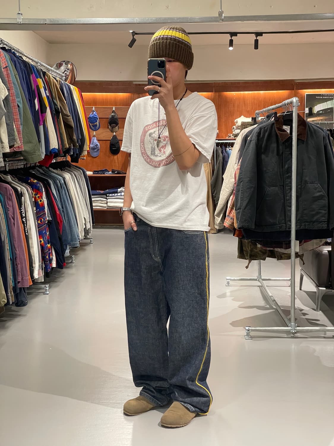 빈티지 올드스쿨 데님 팬츠 상품이미지6