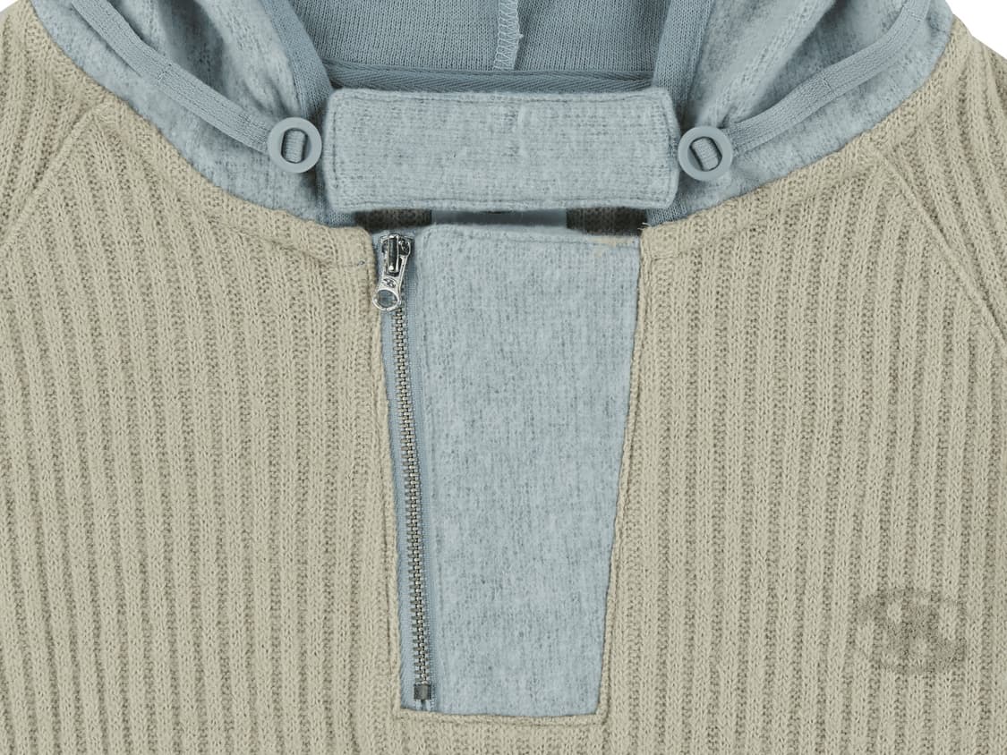 RIBBED HOODIE KNIT [BEIGE] 상품이미지3