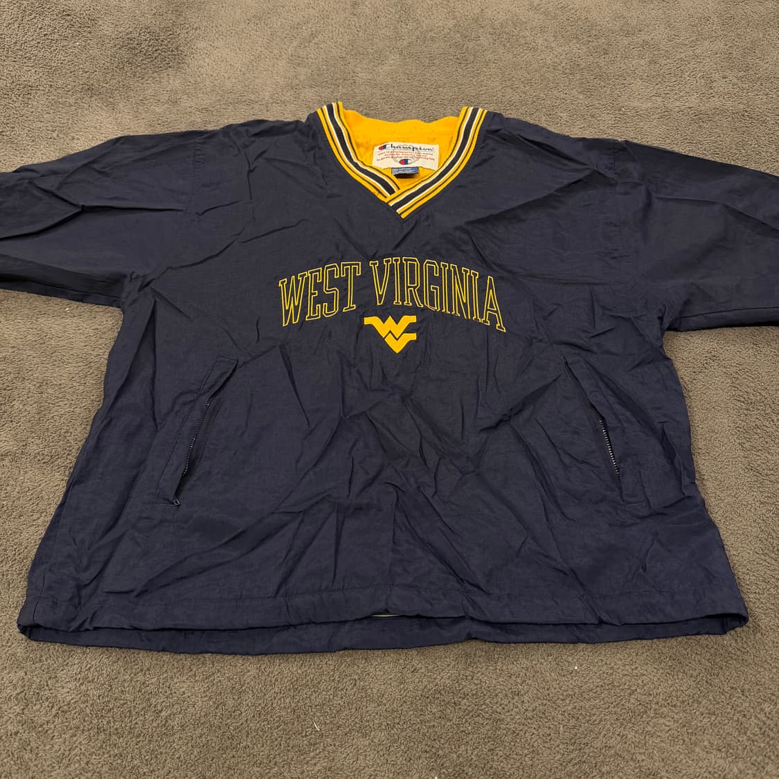 [정품/M] 챔피온 웨스트 버지니아 브이넥 바람막이 웜업 상품이미지2