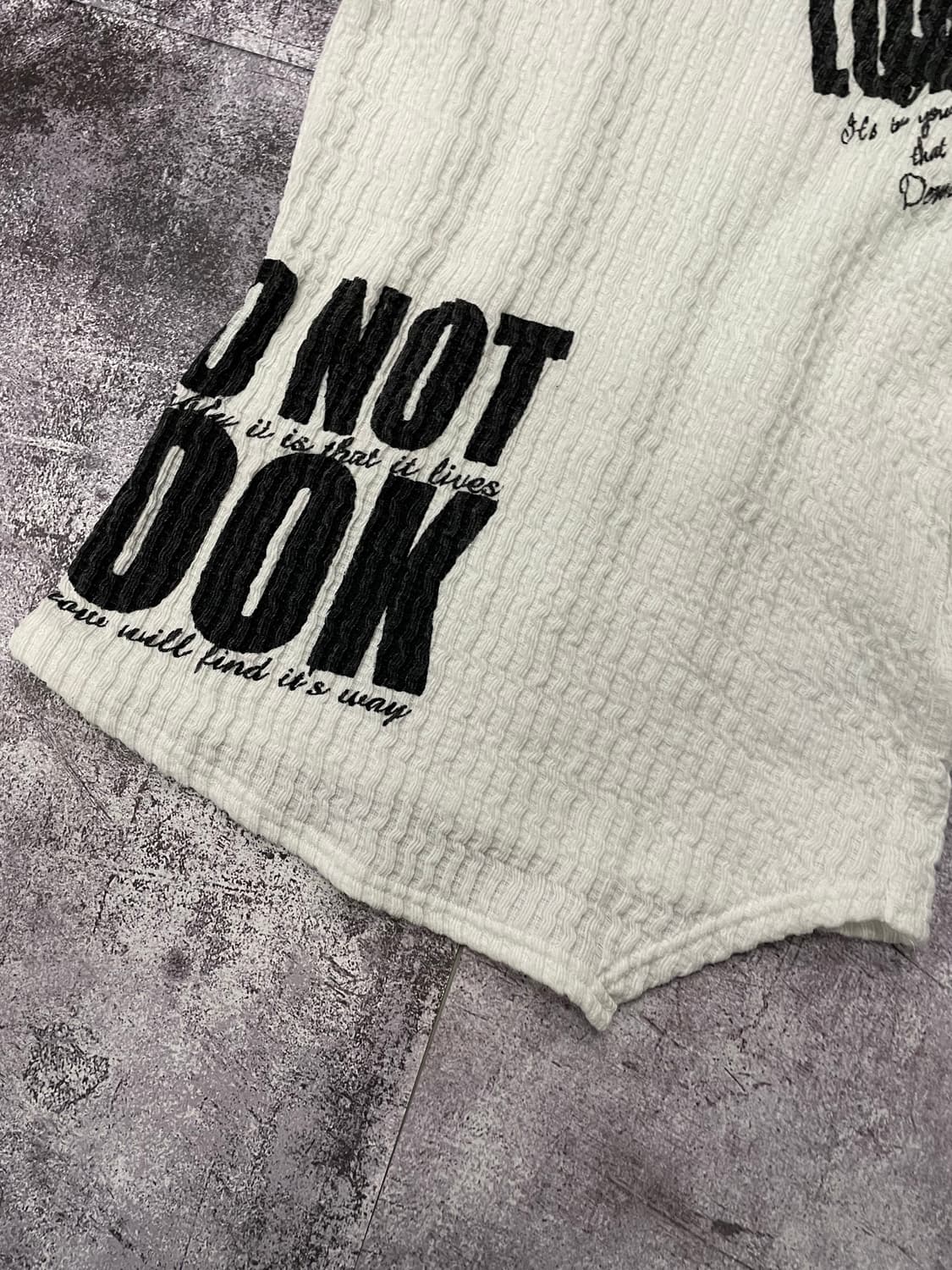 해골 y2k 화이트 반팔 상품이미지3