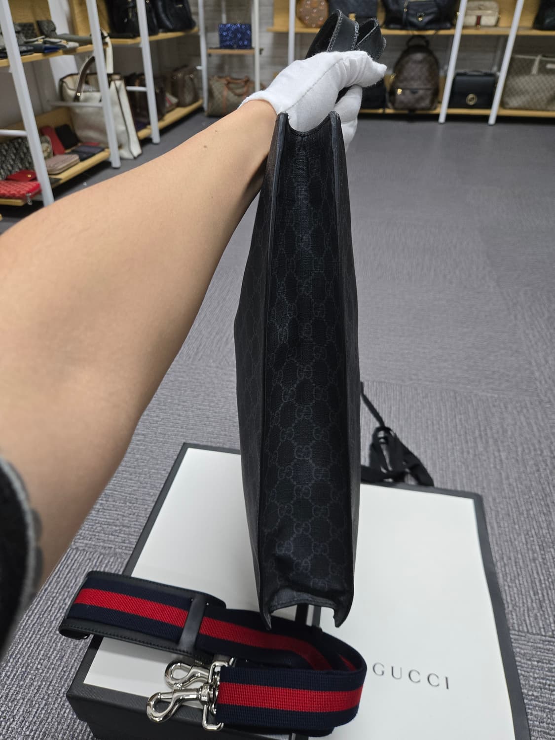 [특가][정품]구찌 웹삼선 토트 숄더백 상품이미지4