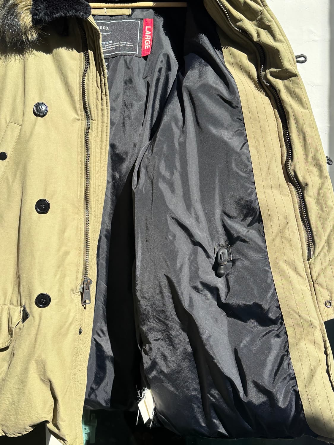 Ralph Lauren Jeans N3B 덕다운 파카 올리브 L 상품이미지5