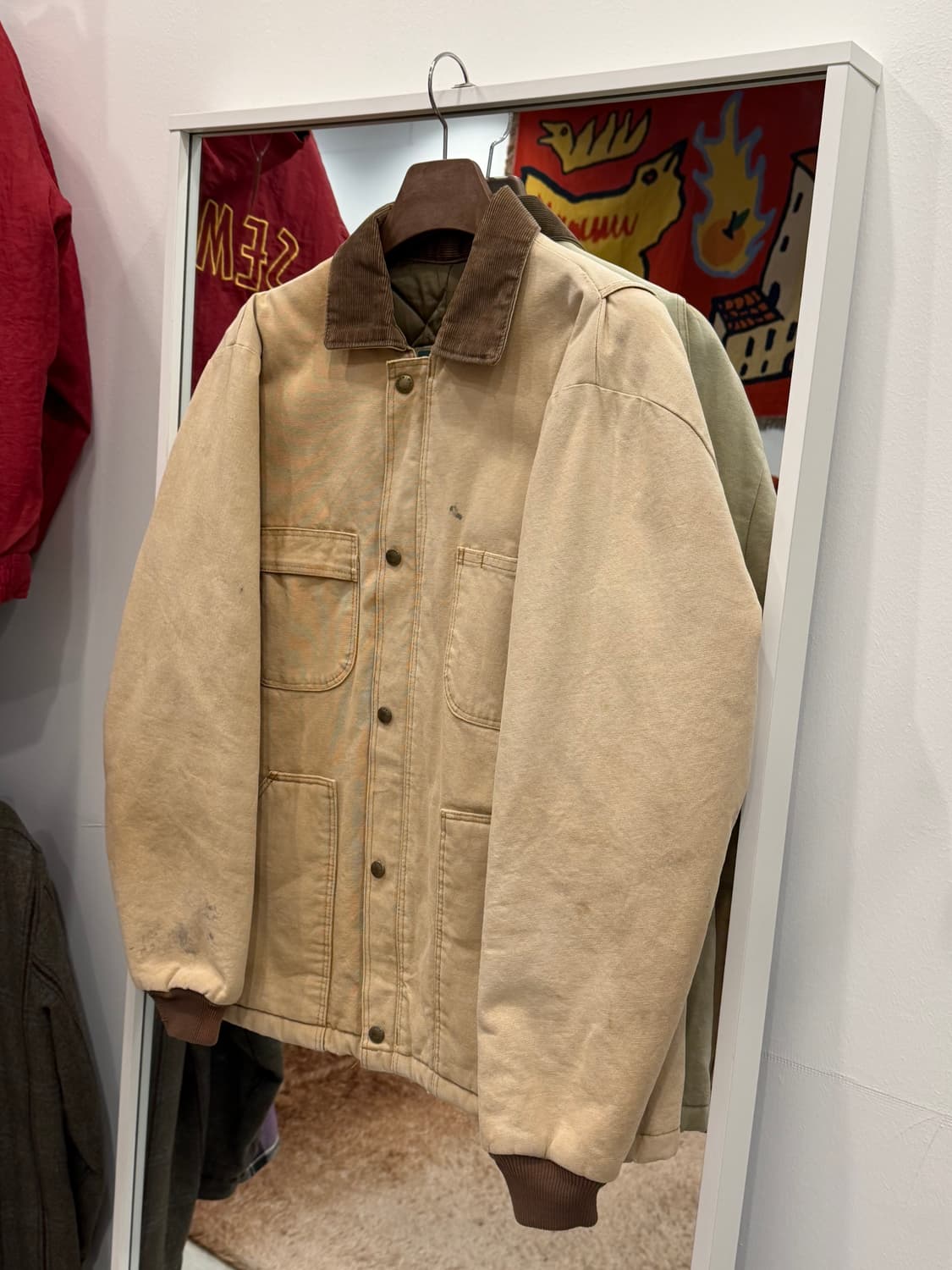 90s Bercowear 빈티지 덕 캔버스 헌팅 초어 자켓 (USA) 상품이미지1