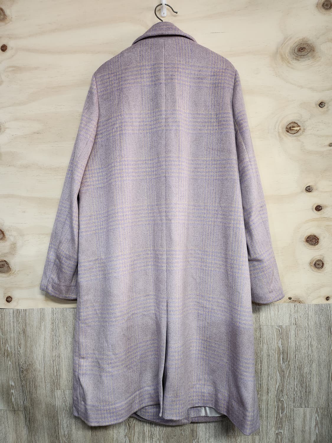 70) 닉스 NIX 체크 더블 롱코트 상품이미지5