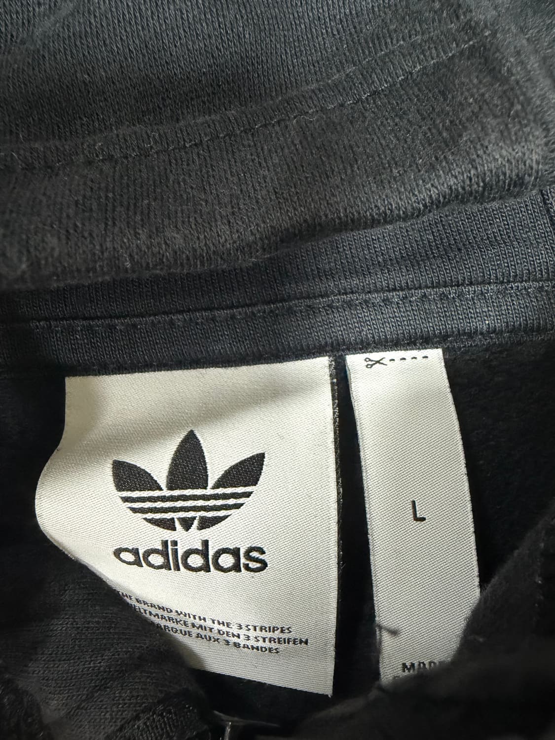 아디다스 블랙 후드집업 L 상품이미지3