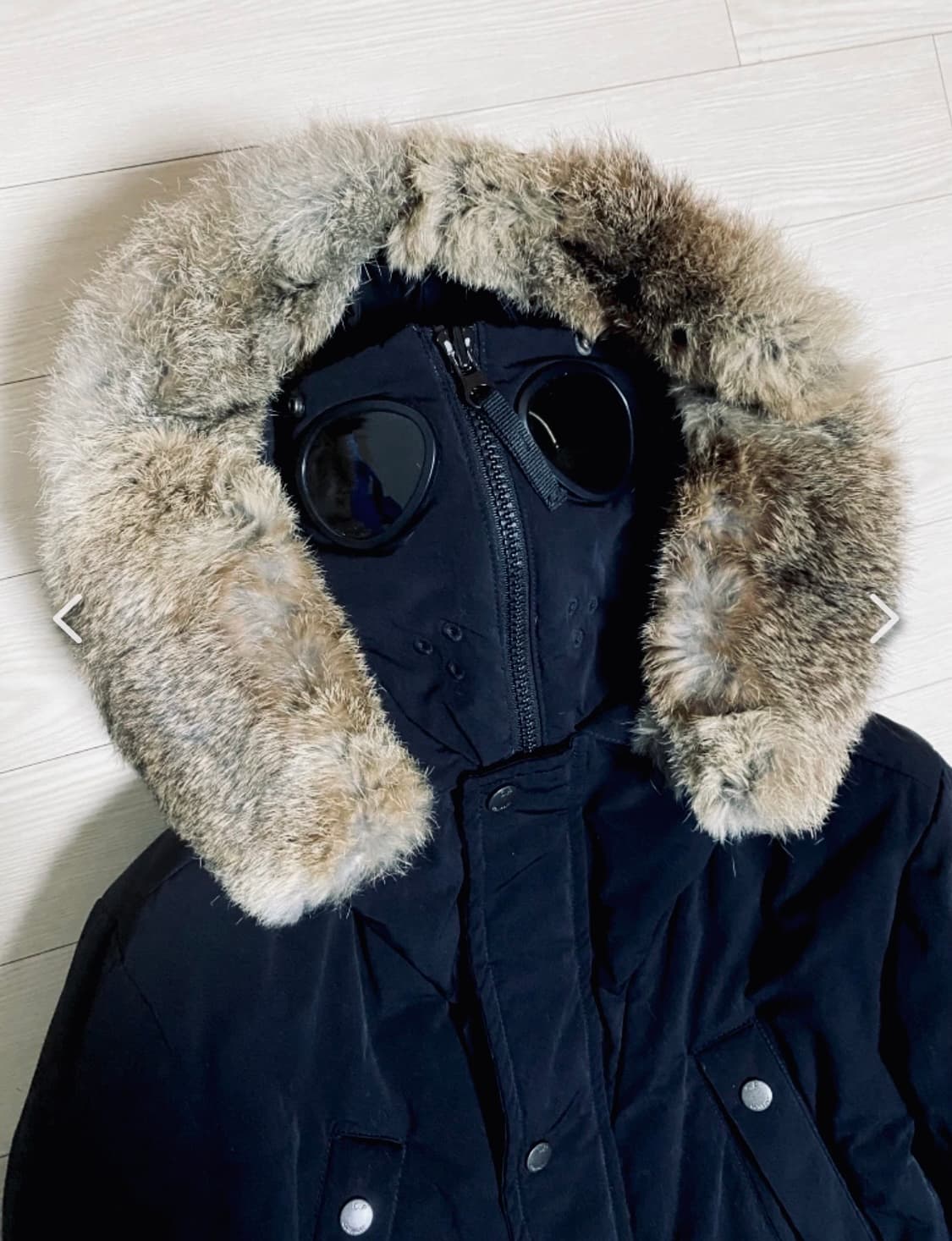 (특A급) C.P. 컴퍼니 바라클라바 고글 노르지 마운틴 블랙패딩 100 상품이미지4