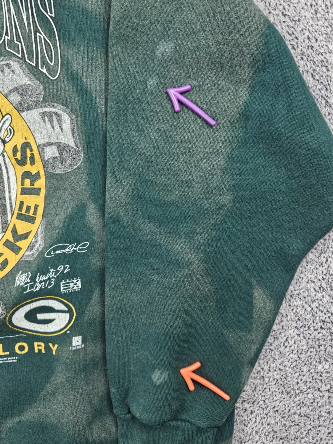 90's USA 델타 다잉워시드커스텀 맨투맨 ( 2XL ) / 10138 상품이미지7